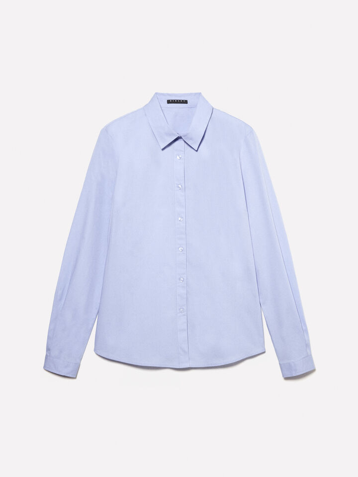 Light blue slim fit shirt - null - Light Blue | Sisley image number 6